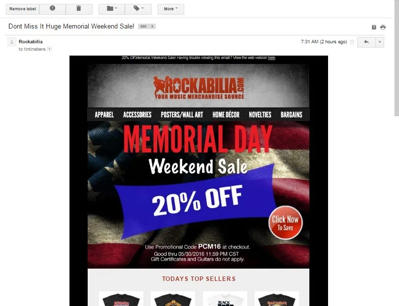 Rockabilia coupon code