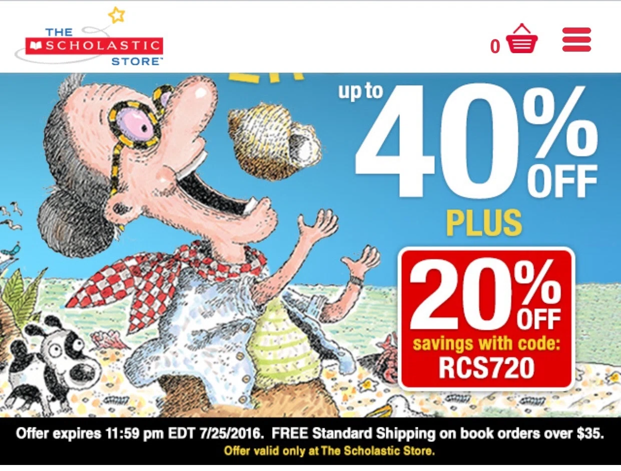 Scholastic book club coupon code