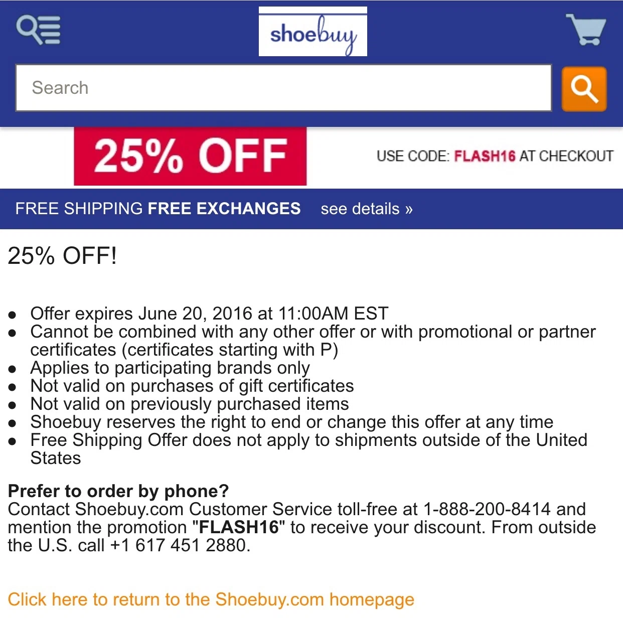 Shoebuy discount coupons