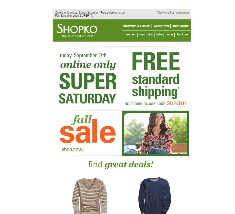 Shopko free shipping coupon code