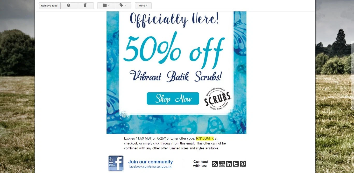 Smart scrubs coupon