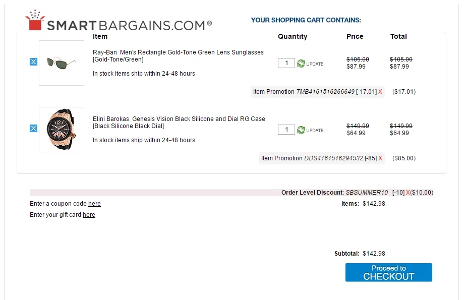 Smartbargains coupon code