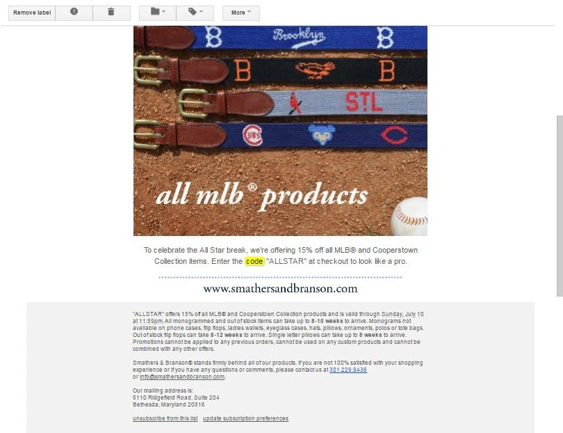 Smathers and branson coupon code