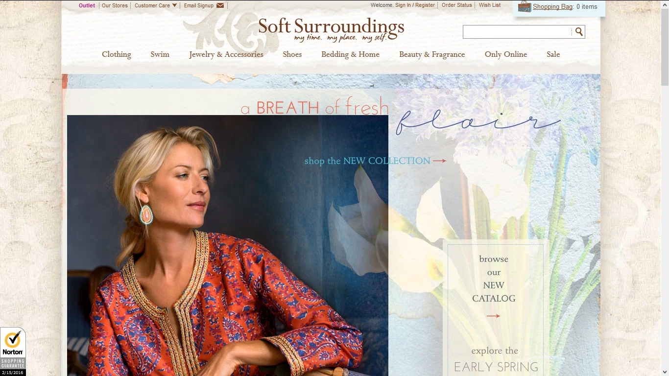 Mailing List Soft Surroundings is located in St. Louis, Missouri and was born in to provide delightful comforts to women. Soft Surroundings is a company that understands that to treat others right, you must first treat your own body right.