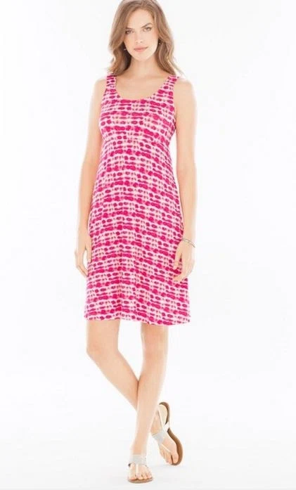 41.99 Soma Intimates Sleeveless A-Line Short Dress Infused Rose ...