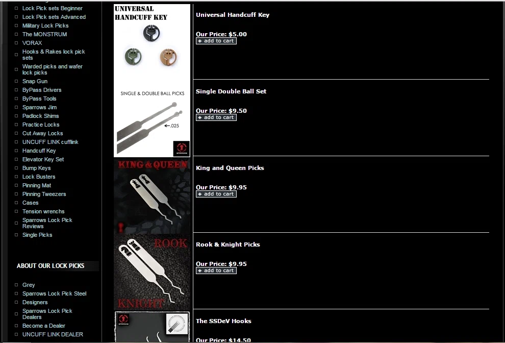 Sparrows lock picks coupon code