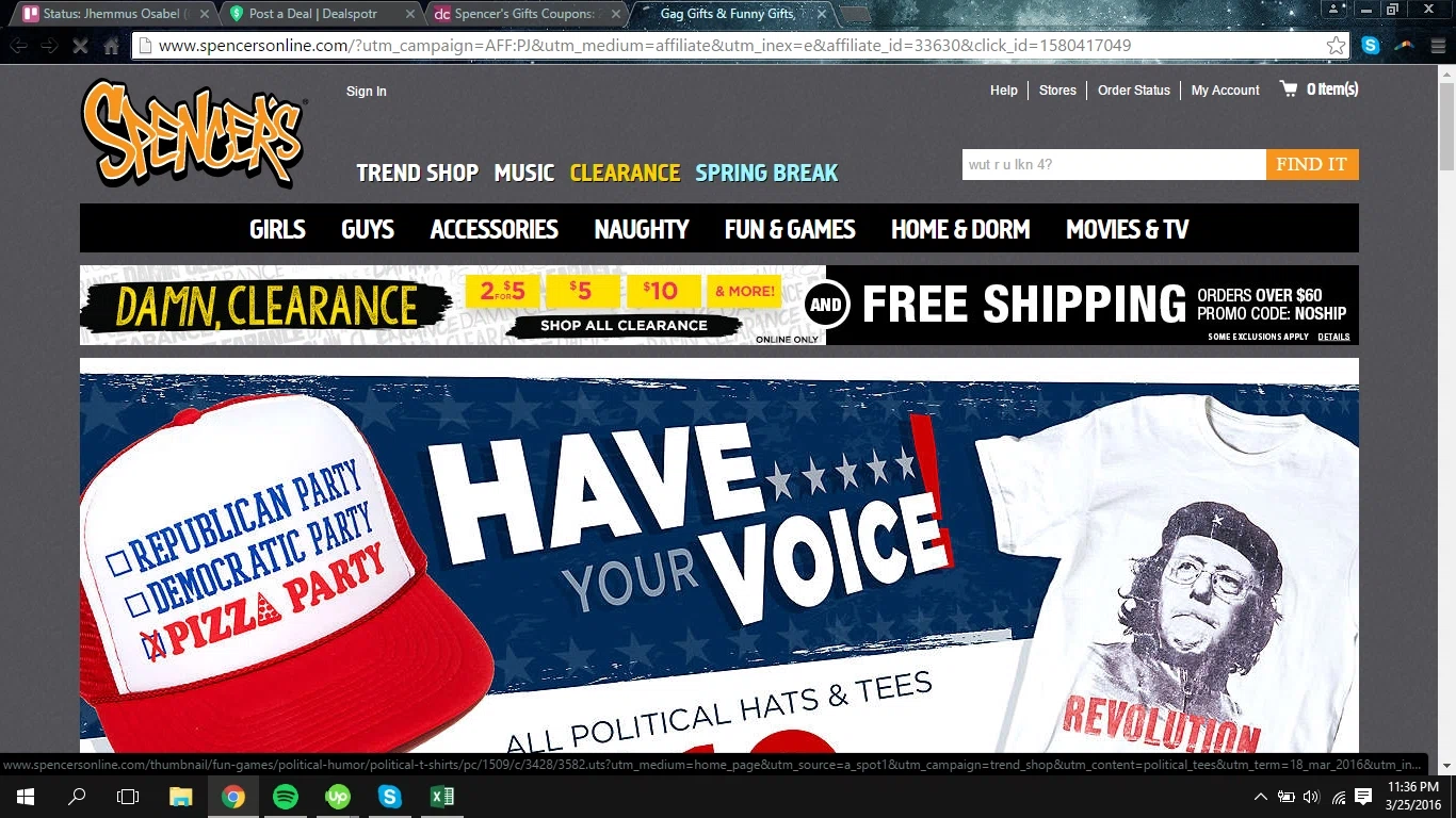 Spencers in store coupons