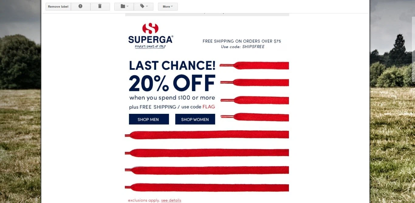 Superga coupon code