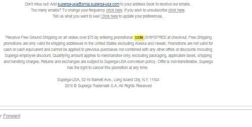 Superga coupon code