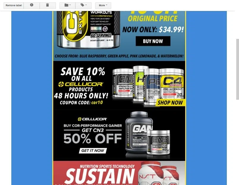 Discount coupons for supplement warehouse