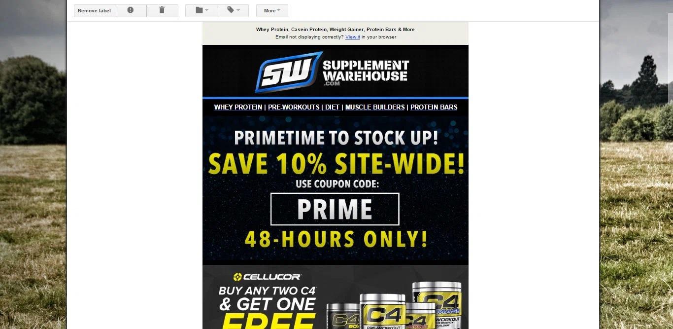 Supplement warehouse discount codes Supplements available from this Supplement Warehouse are going to be deeply discounted compared to traditional retail prices. First-time visitors to this online shop will get the chance to take advantage of a 10% off discount, just by signing up for the free email newsletter offered by this company.