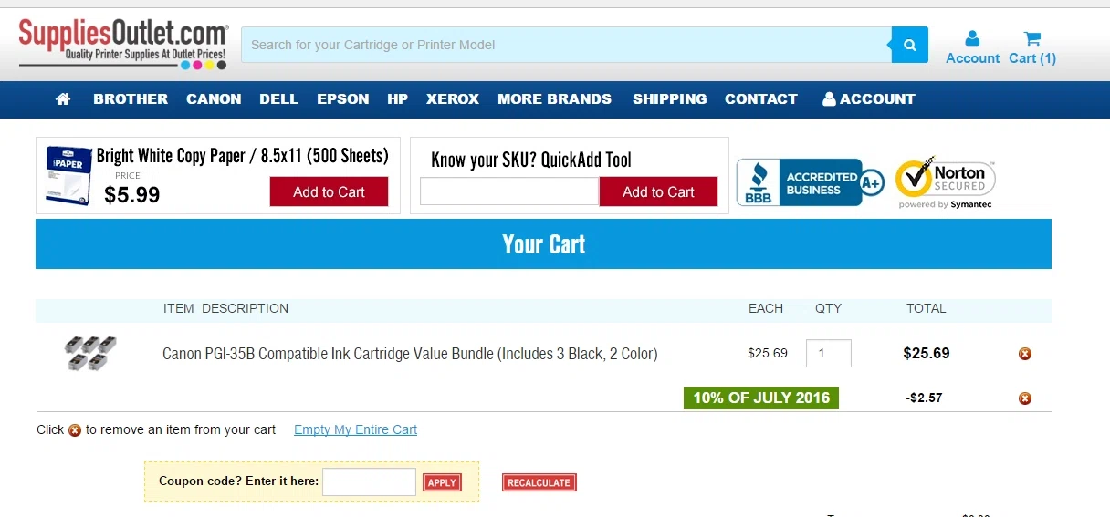 Suppliesoutlet com coupon code