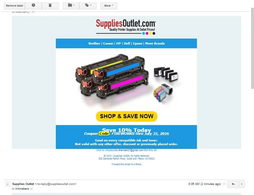 Suppliesoutlet com coupon code