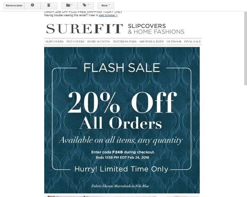 Surefit coupon code