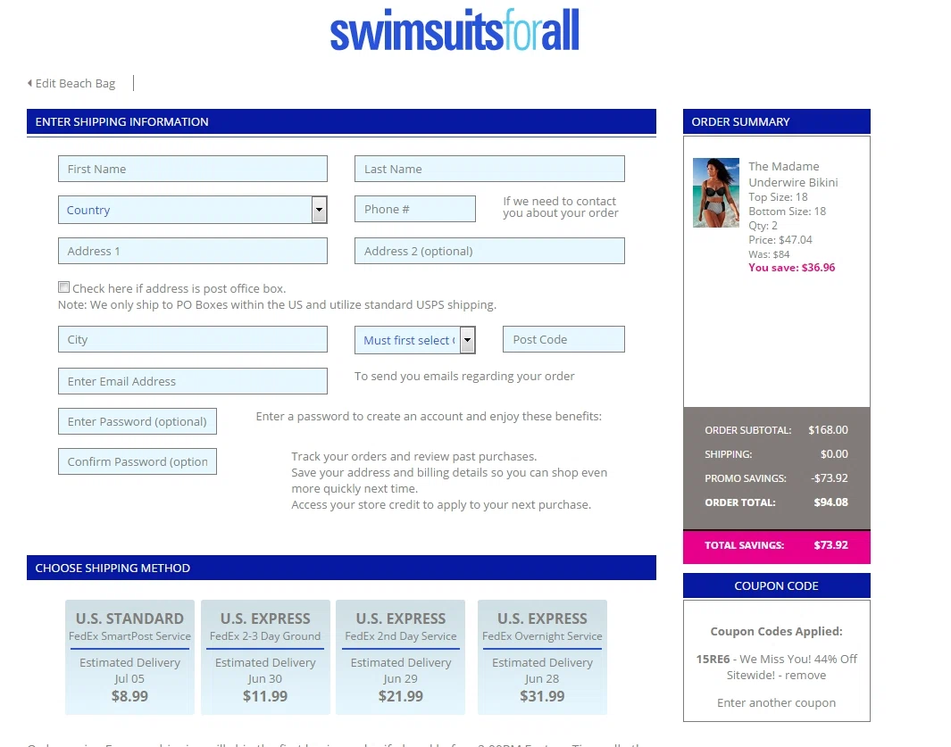 Swim & sweat coupon code
