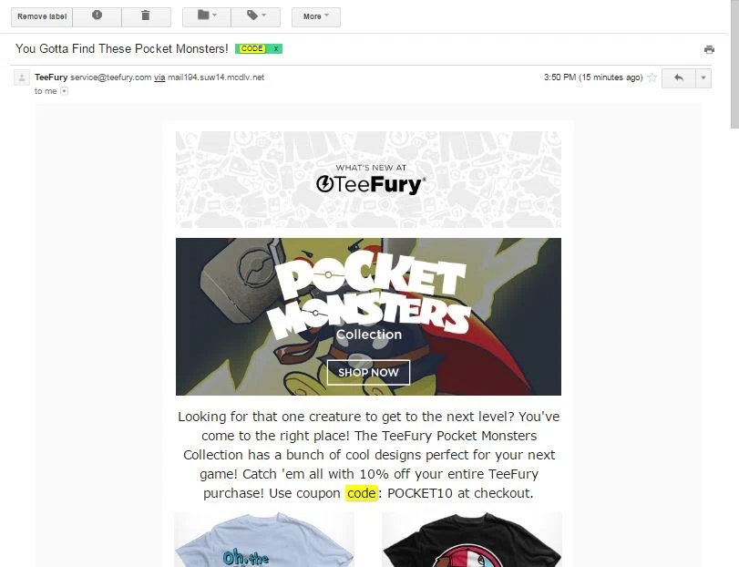 Teefury coupon code