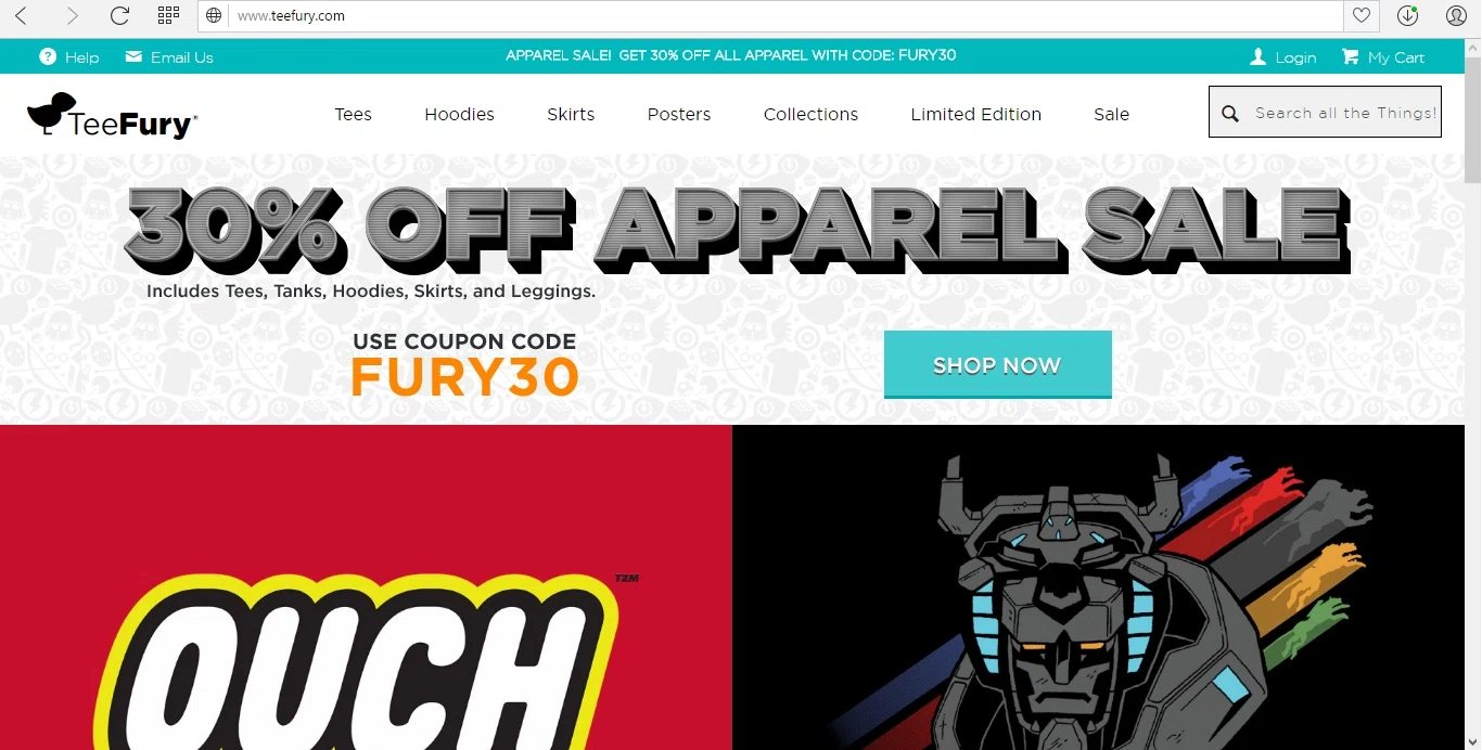 Teefury coupon code