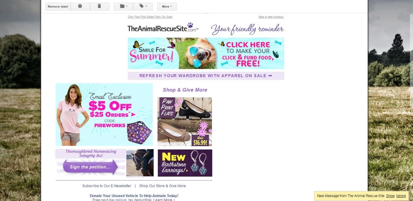 animal rescue site greater good coupon code