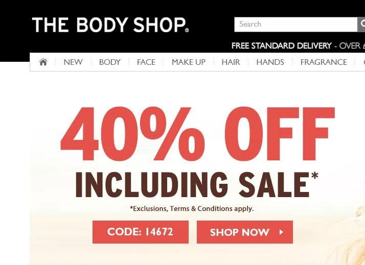 Body shop coupon uk Explore our cruelty-free make-up, skincare, and hair care products. Ethically sourced, inspired by nature, The Body Shop is committed to banning animal testing.