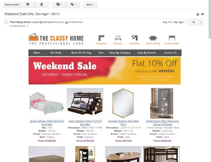 The classy home coupon code On average, The Classy Home offers 5 codes or coupons per month. Check this page often, or follow The Classy Home (hit the follow button up top) to keep updated on their latest discount codes. Check for The Classy Home's promo code exclusions. The Classy Home promo codes sometimes have exceptions on certain categories or brands/5(17).