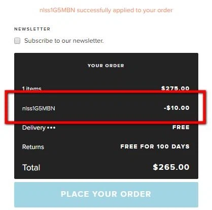 Iconic discount coupon