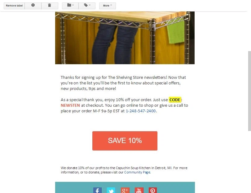 Why Use Frugaa? The Shelving Store is a perfect shop for people who want to purchase qualitative, modern and pretty-looking shelving. If you want to get a pleasant discount or to reduce the expenses of your shopping, you can use special coupon codes.