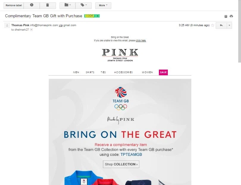 Coupons thomas pink