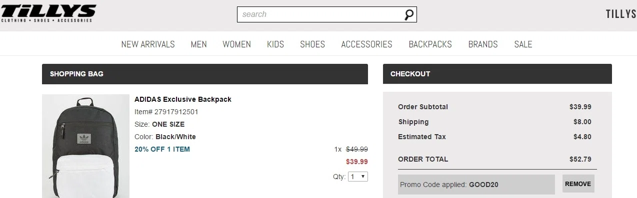 Tillys coupon code 20 off