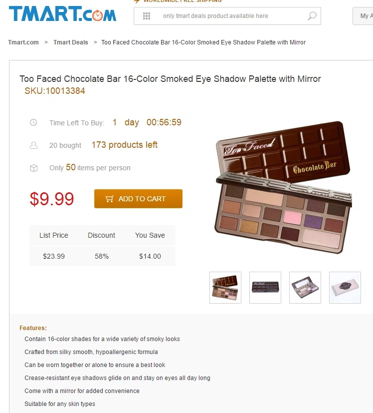 Too faced coupon code
