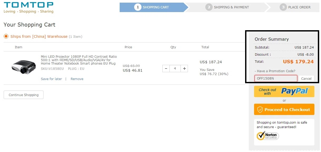 Tomtop discount coupon