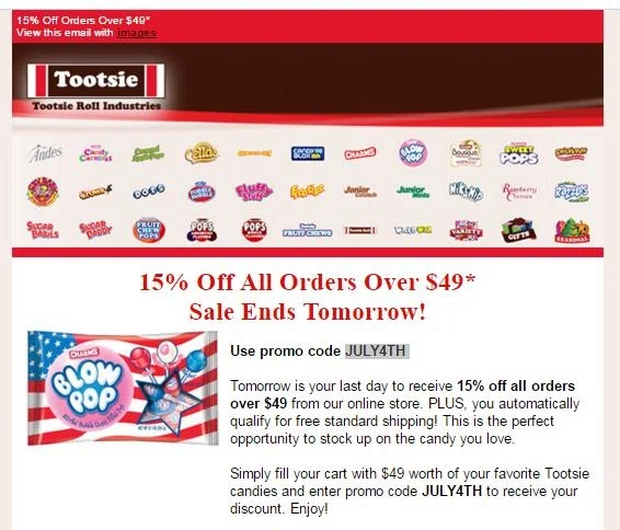 Shoppers looking for Tootsie also liked these coupons Tootsie, online at believed-entrepreneur.ml, save money on hot items when shopping on Tootsie when applying our coupons, promo codes during checkout. Trust us, these coupons are good. Make the best of our Tootsie promo codes to get 15% OFF. All discounts are totally free to use.