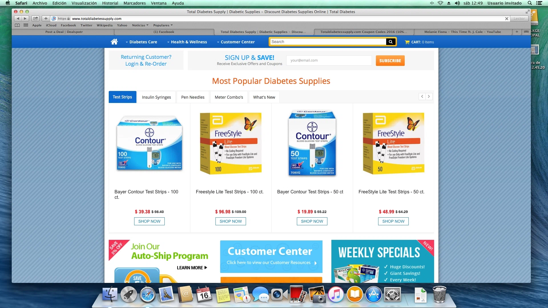 Diabetes coupon