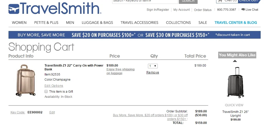 Travelsmith coupon code