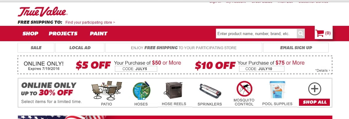 True value coupon code 2019