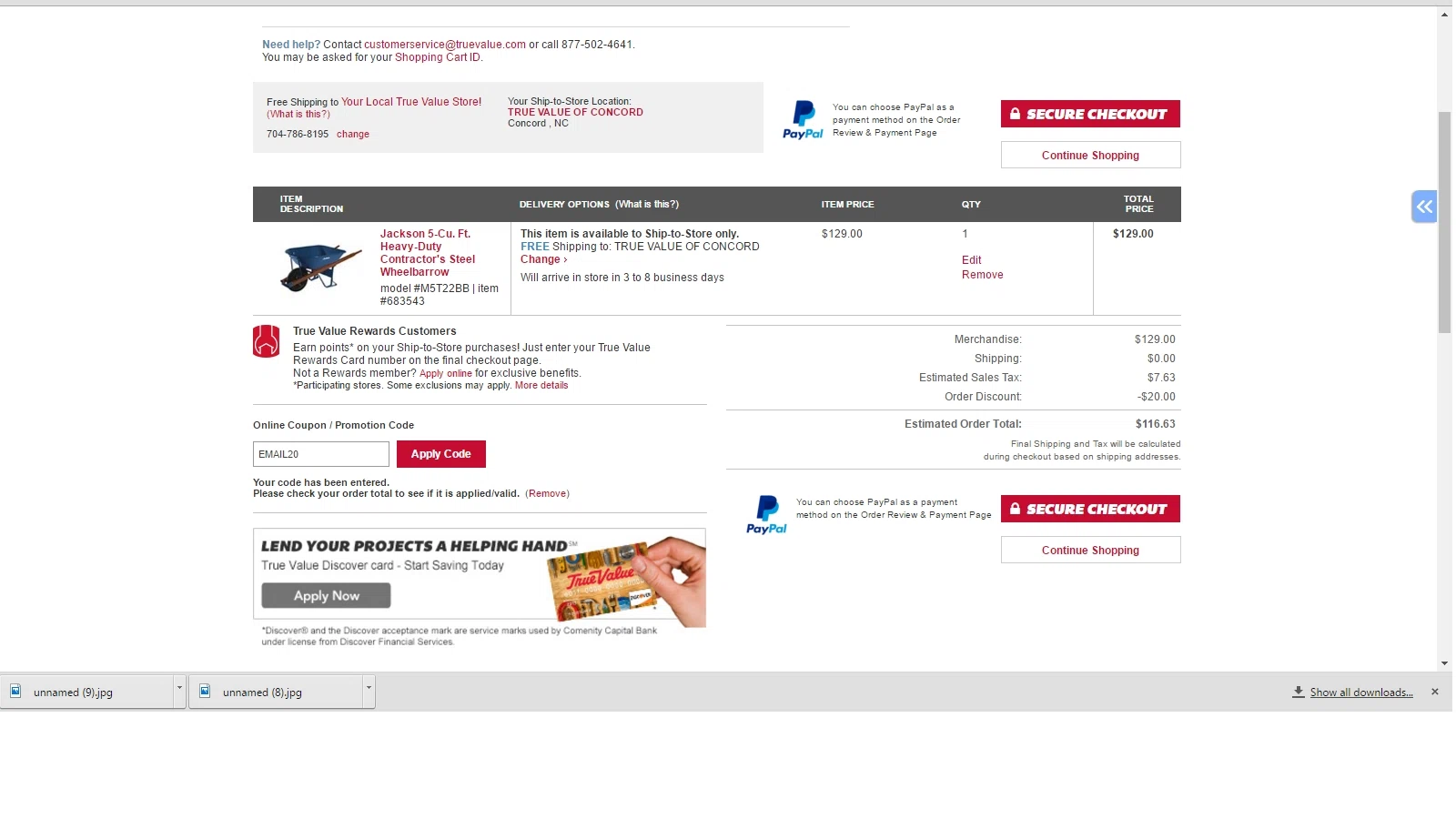 True value coupon code