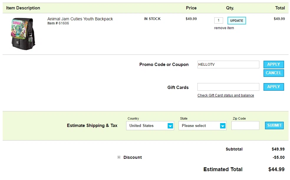 Ty's toy box coupon code