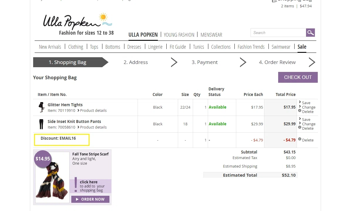 Ulla popken coupon code