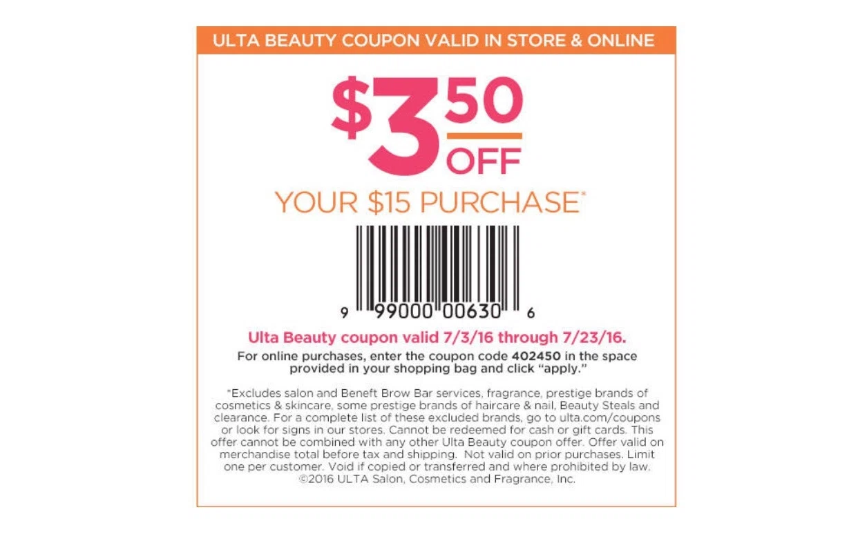 Ulta Coupon Restrictions | 2016 - 2017 Best Cars Review