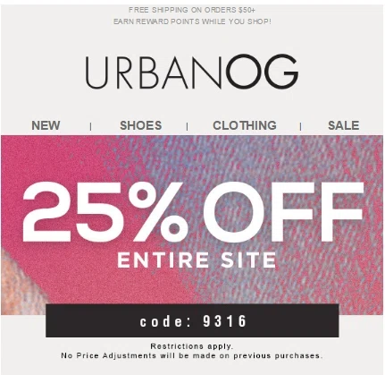 Past UrbanOG Coupon Codes URBANOG Expired Coupons
