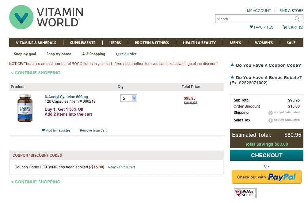 Vitamin world coupon code