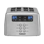 Cuisinart Touch to Toast Leverless 4-Slice Toaster, Stainless Steel