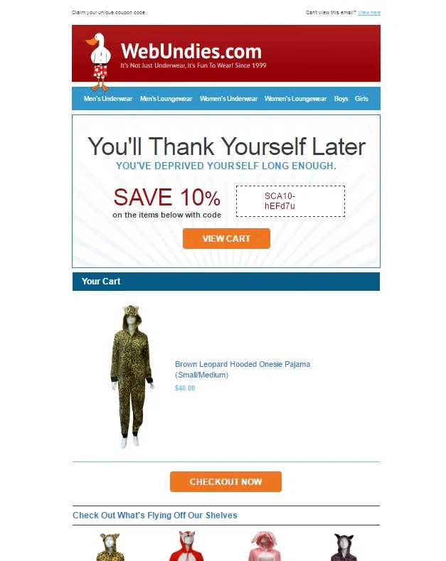 Webundies coupon code