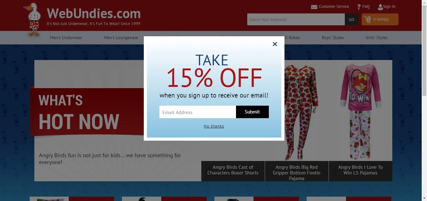 Webundies coupon code