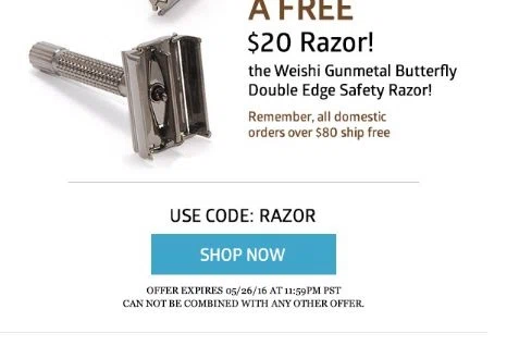 Lee's safety razors coupon code