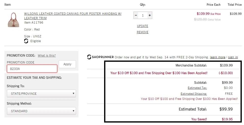 Wilsons leather coupon code
