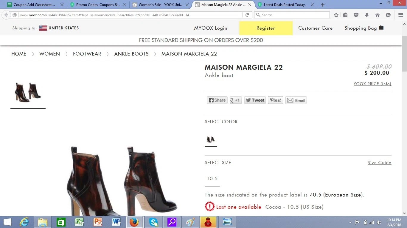 Yoox coupon code free shipping