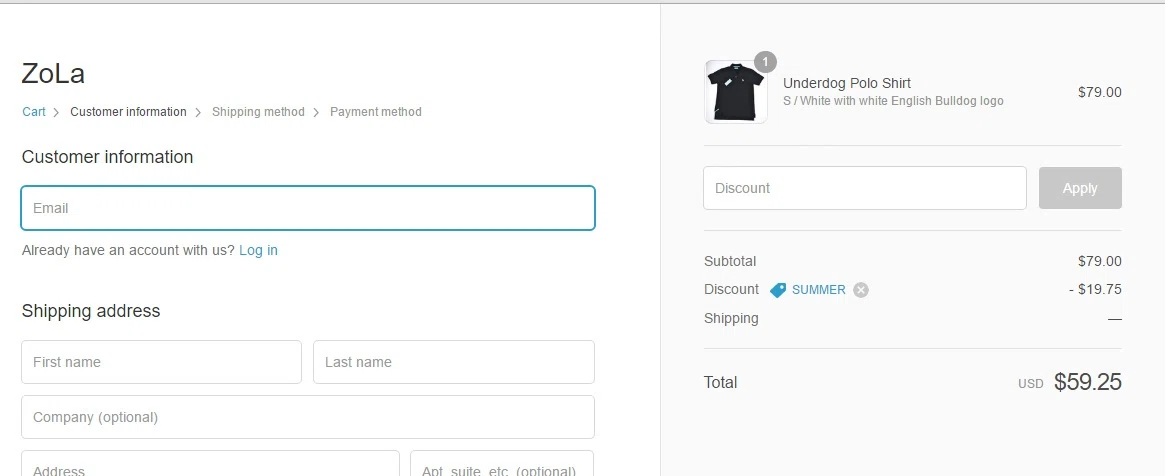 Zola coupon code