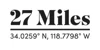 27 Miles Malibu logo