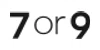 7 or 9 logo