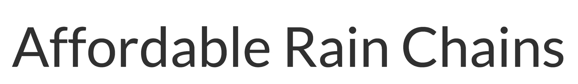 Affordable Rain Chains Logo for Exclusive Deals